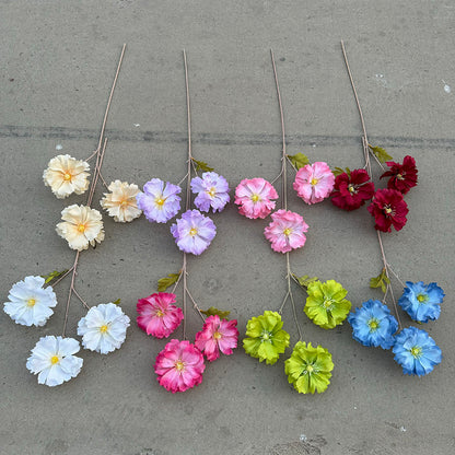 C16 LANXI 65cm Artificial Bunga Krisan Diameter 11cm Palsu Plastik Buatan Imitasi Hias Dekor Buket Bouquet Rumah Pesta/Bunga Hias