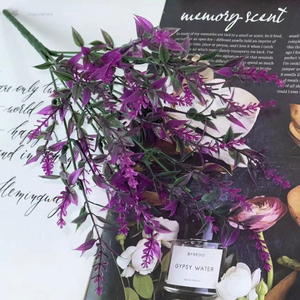 Bouquet bunga BKT 1004 VENDER Bunga Rumput Lavender Artifisial Dekorasi Hiasan Seserahan Buket Palsu