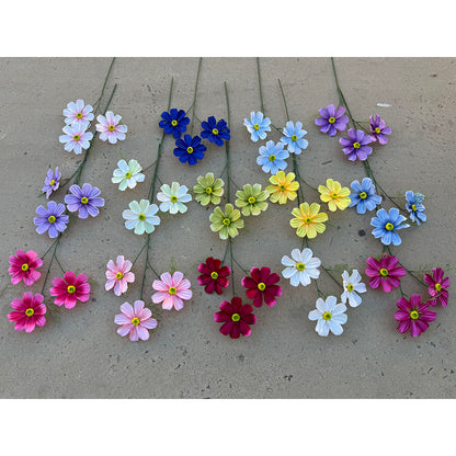C14 SIYIN 62cm Artificial Bunga Krisan Diameter 10cm Palsu Plastik Buatan Imitasi Hias Dekor Buket Bouquet Rumah Pesta/Bunga Hias
