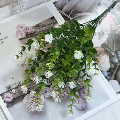Bouquet bunga BKT 1003 KAYU Bunga Rumput Artifisial Dekorasi Hiasan Seserahan Buket Palsu