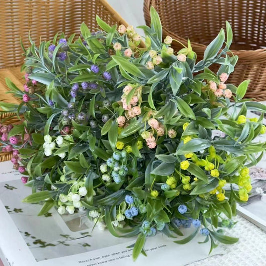 Bouquet bunga BKT 1007 Biji Bunga Buah Biji Kecil Artifisial Dekorasi Hiasan Seserahan Buket Palsu