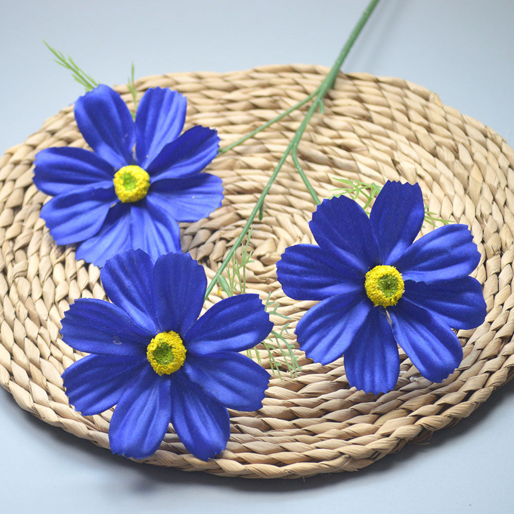 C14 SIYIN 62cm Artificial Bunga Krisan Diameter 10cm Palsu Plastik Buatan Imitasi Hias Dekor Buket Bouquet Rumah Pesta/Bunga Hias