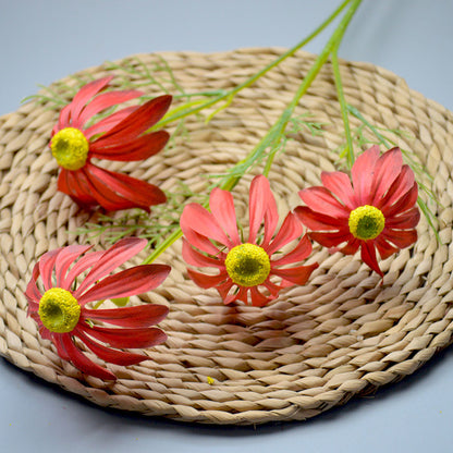 C15 HUWE 75cm Artificial Bunga Krisan Diameter 6cm Palsu Plastik Buatan Imitasi Hias Dekor Buket Bouquet Rumah Pesta/Bunga Hias