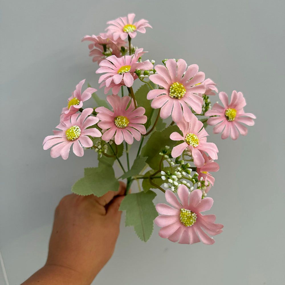 Bouquet bunga P109 BOSIJU Krisan Matahari Artifisial Dekorasi Hiasan Seserahan Buket Palsu