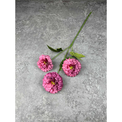 C91 TAN (x3) Bunga Kain Sutra 69CM ARTIFICIAL BUNGA DEKORASI HIAS RUANGAN RUMAH KANTOR STUDIO