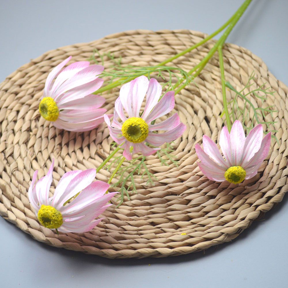 C15 HUWE 75cm Artificial Bunga Krisan Diameter 6cm Palsu Plastik Buatan Imitasi Hias Dekor Buket Bouquet Rumah Pesta/Bunga Hias