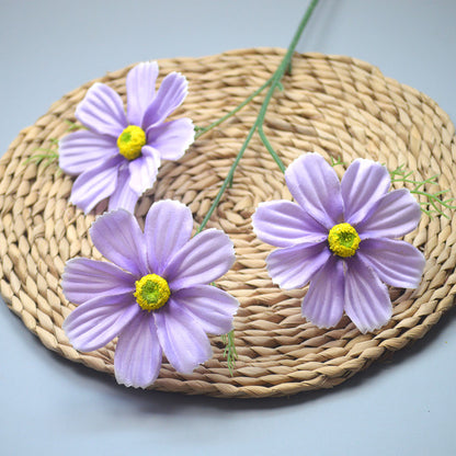C14 SIYIN 62cm Artificial Bunga Krisan Diameter 10cm Palsu Plastik Buatan Imitasi Hias Dekor Buket Bouquet Rumah Pesta/Bunga Hias