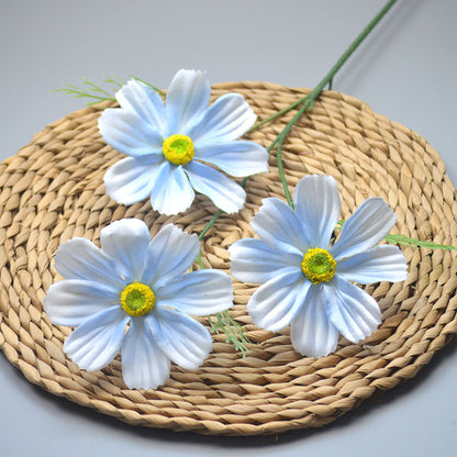 C14 SIYIN 62cm Artificial Bunga Krisan Diameter 10cm Palsu Plastik Buatan Imitasi Hias Dekor Buket Bouquet Rumah Pesta/Bunga Hias