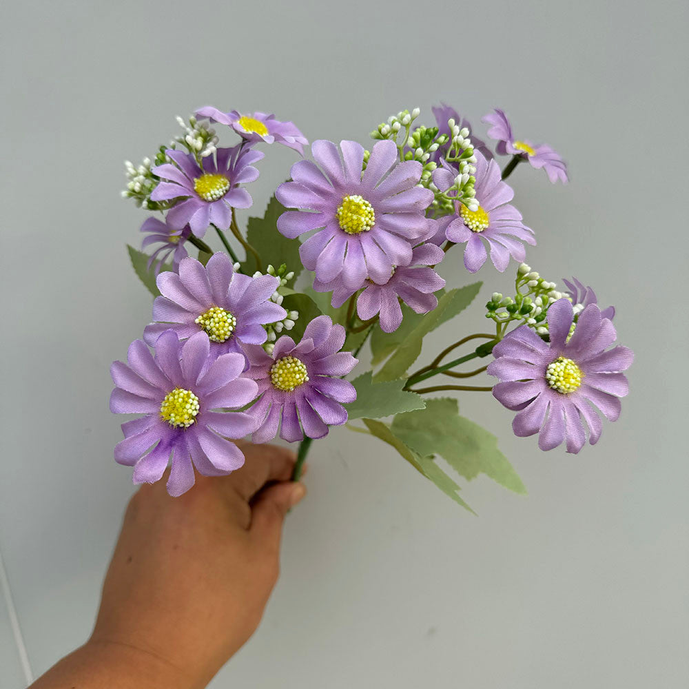 Bouquet bunga P109 BOSIJU Krisan Matahari Artifisial Dekorasi Hiasan Seserahan Buket Palsu