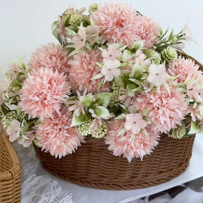 Bouquet bunga BKT 1006 CUI Bunga Pompom Krisan Artifisial Dekorasi Hiasan Seserahan Buket Palsu
