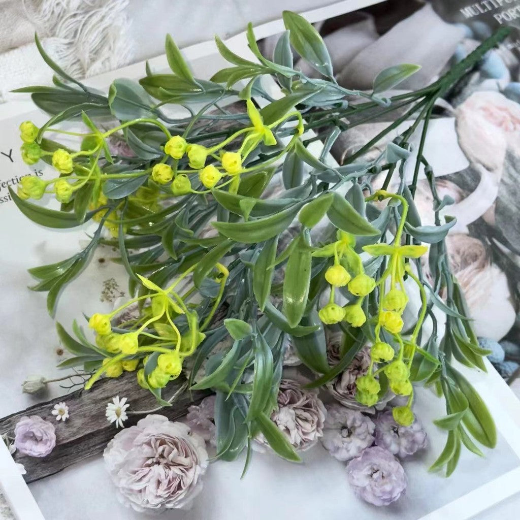 Bouquet bunga BKT 1007 Biji Bunga Buah Biji Kecil Artifisial Dekorasi Hiasan Seserahan Buket Palsu