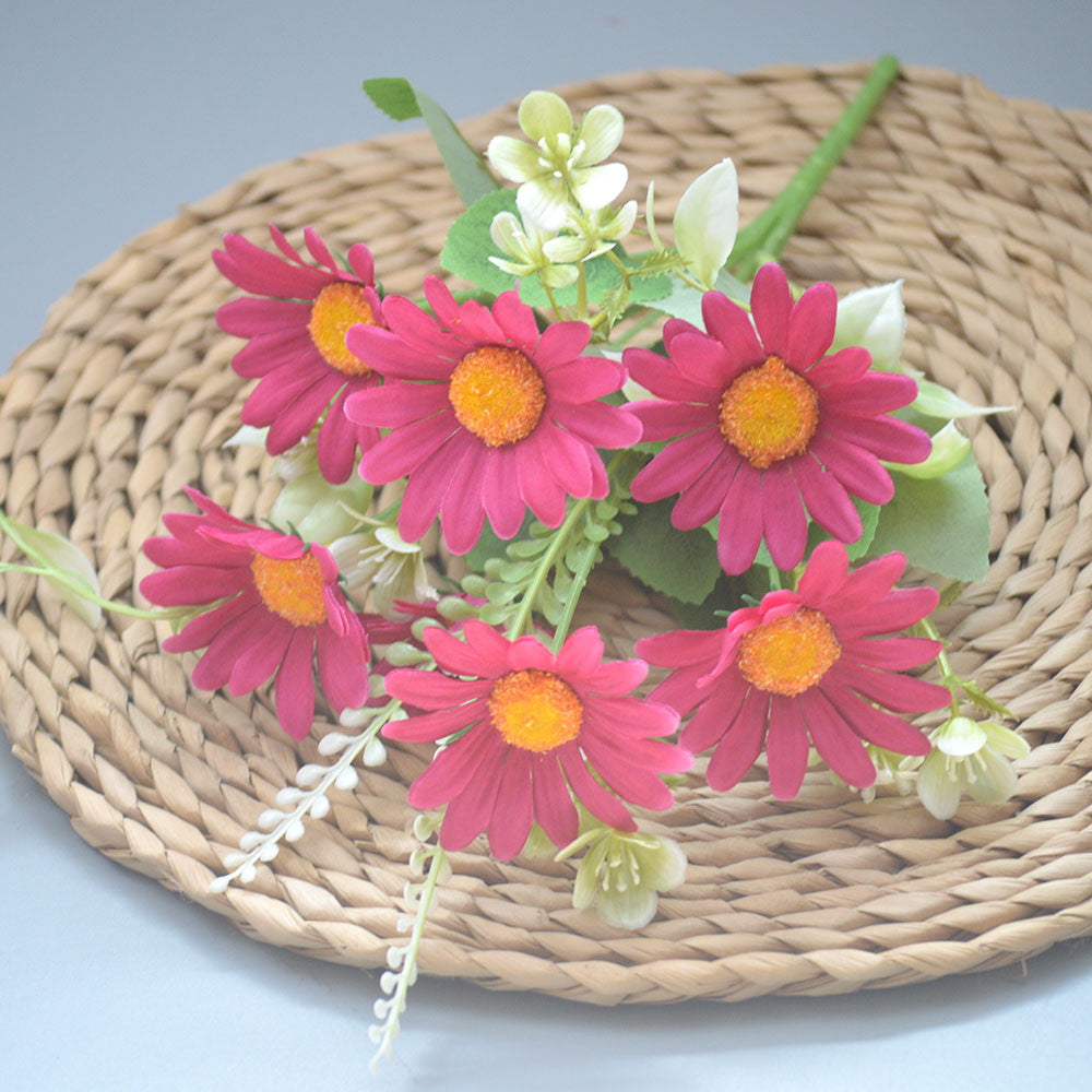 Bouquet bunga P110 CRISANTEMO Krisan Matahari Artifisial Dekorasi Hiasan Seserahan Buket Palsu
