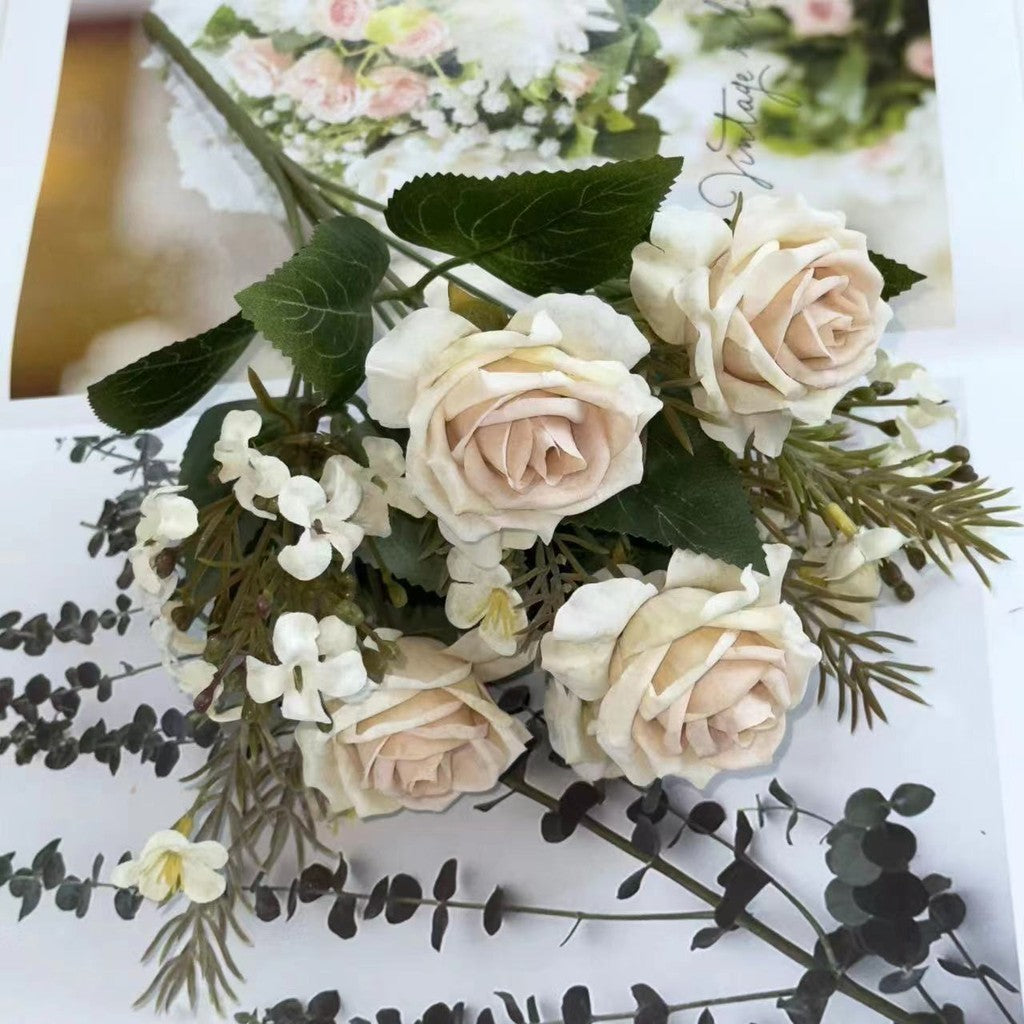 Bouquet bunga BKT 775 SNAPYY Mawar Artifisial Dekorasi Hiasan Seserahan Buket Palsu