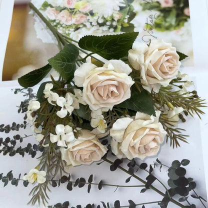 Bouquet bunga BKT 775 SNAPYY Mawar Artifisial Dekorasi Hiasan Seserahan Buket Palsu