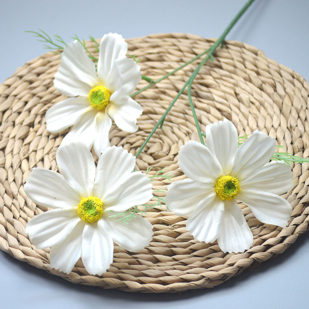 C14 SIYIN 62cm Artificial Bunga Krisan Diameter 10cm Palsu Plastik Buatan Imitasi Hias Dekor Buket Bouquet Rumah Pesta/Bunga Hias