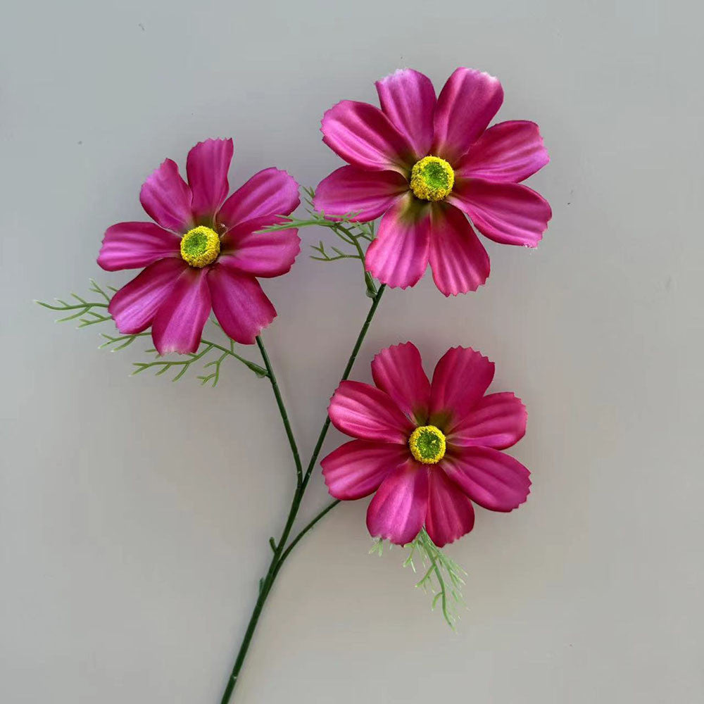C14 SIYIN 62cm Artificial Bunga Krisan Diameter 10cm Palsu Plastik Buatan Imitasi Hias Dekor Buket Bouquet Rumah Pesta/Bunga Hias