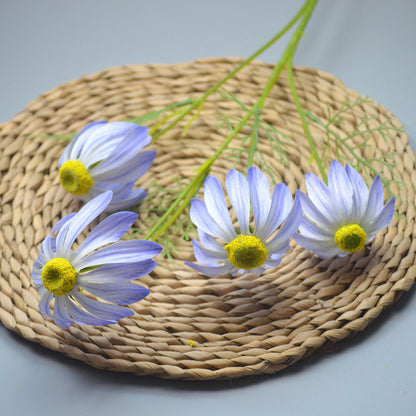 C15 HUWE 75cm Artificial Bunga Krisan Diameter 6cm Palsu Plastik Buatan Imitasi Hias Dekor Buket Bouquet Rumah Pesta/Bunga Hias