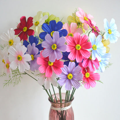 C14 SIYIN 62cm Artificial Bunga Krisan Diameter 10cm Palsu Plastik Buatan Imitasi Hias Dekor Buket Bouquet Rumah Pesta/Bunga Hias