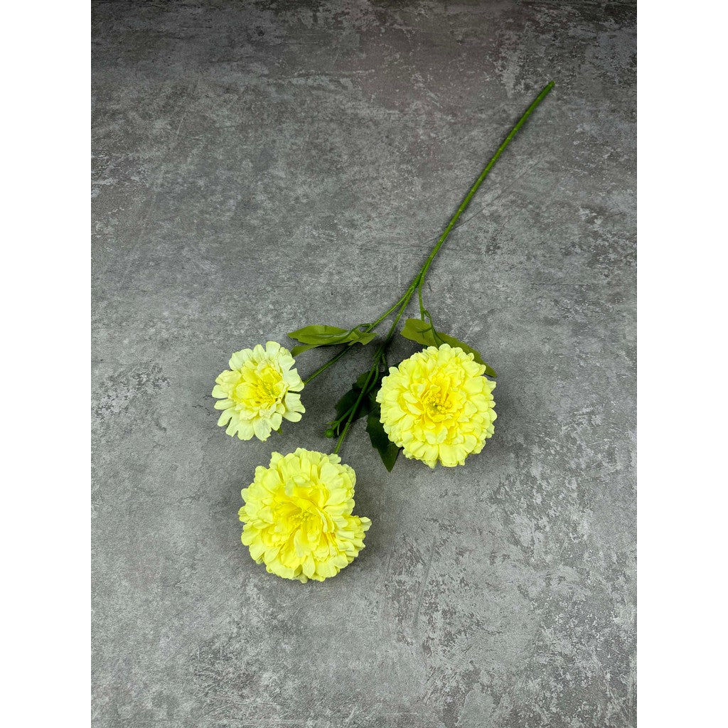C91 TAN (x3) Bunga Kain Sutra 69CM ARTIFICIAL BUNGA DEKORASI HIAS RUANGAN RUMAH KANTOR STUDIO