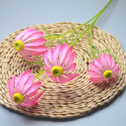 C15 HUWE 75cm Artificial Bunga Krisan Diameter 6cm Palsu Plastik Buatan Imitasi Hias Dekor Buket Bouquet Rumah Pesta/Bunga Hias