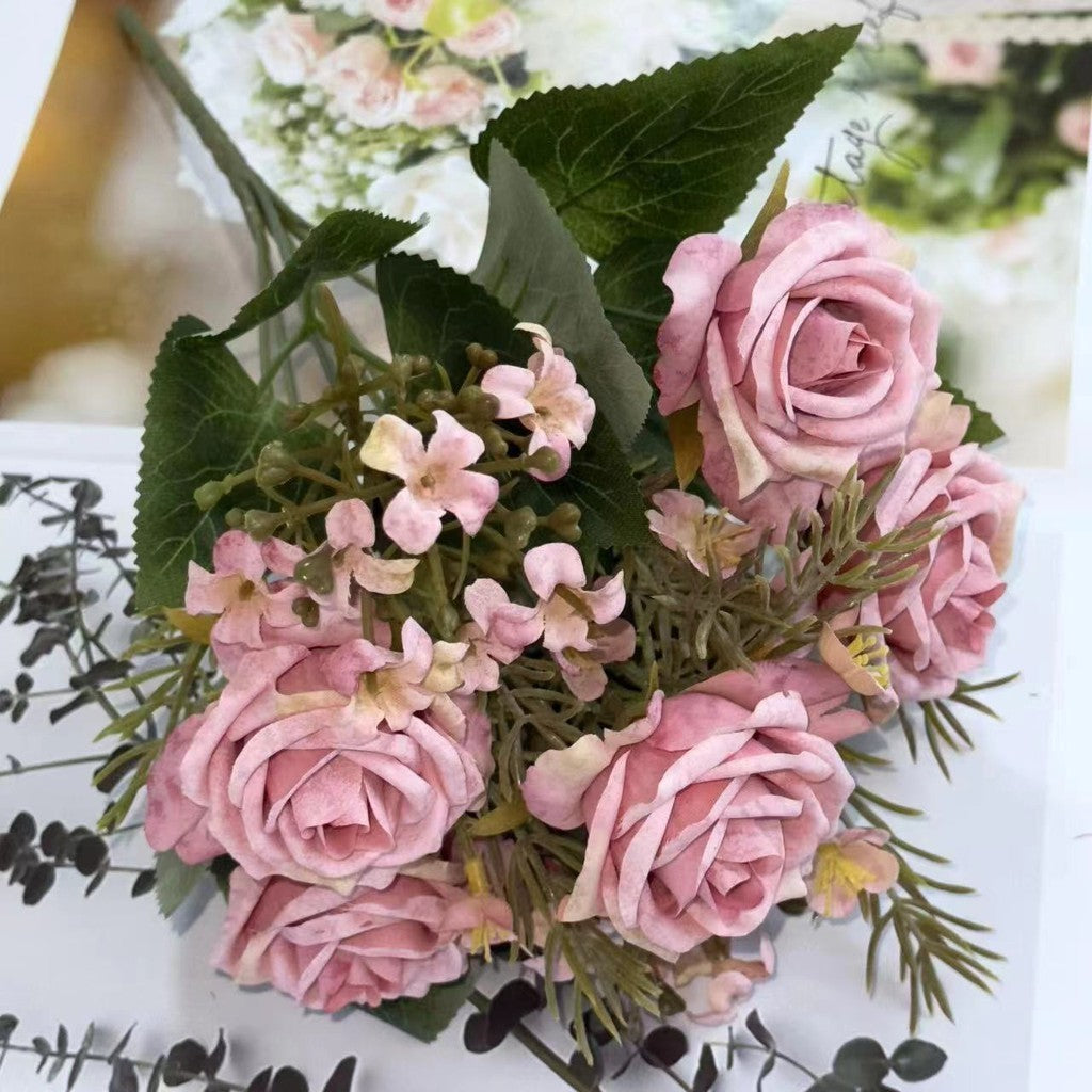 Bouquet bunga BKT 775 SNAPYY Mawar Artifisial Dekorasi Hiasan Seserahan Buket Palsu