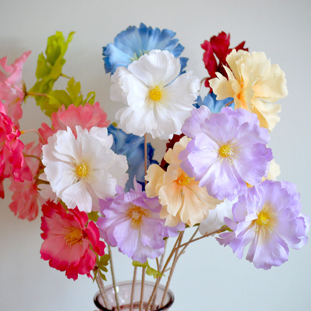 C16 LANXI 65cm Artificial Bunga Krisan Diameter 11cm Palsu Plastik Buatan Imitasi Hias Dekor Buket Bouquet Rumah Pesta/Bunga Hias