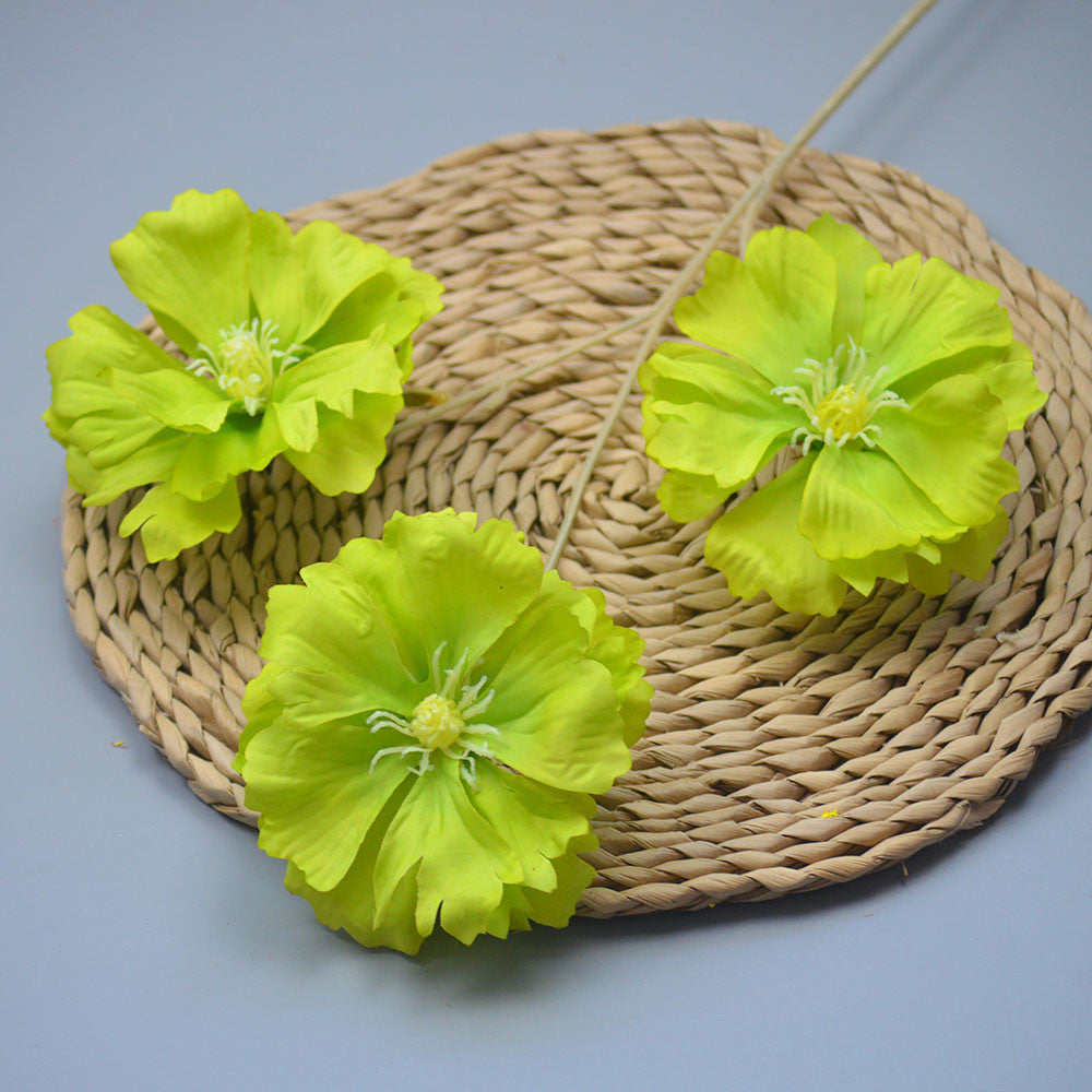 C16 LANXI 65cm Artificial Bunga Krisan Diameter 11cm Palsu Plastik Buatan Imitasi Hias Dekor Buket Bouquet Rumah Pesta/Bunga Hias