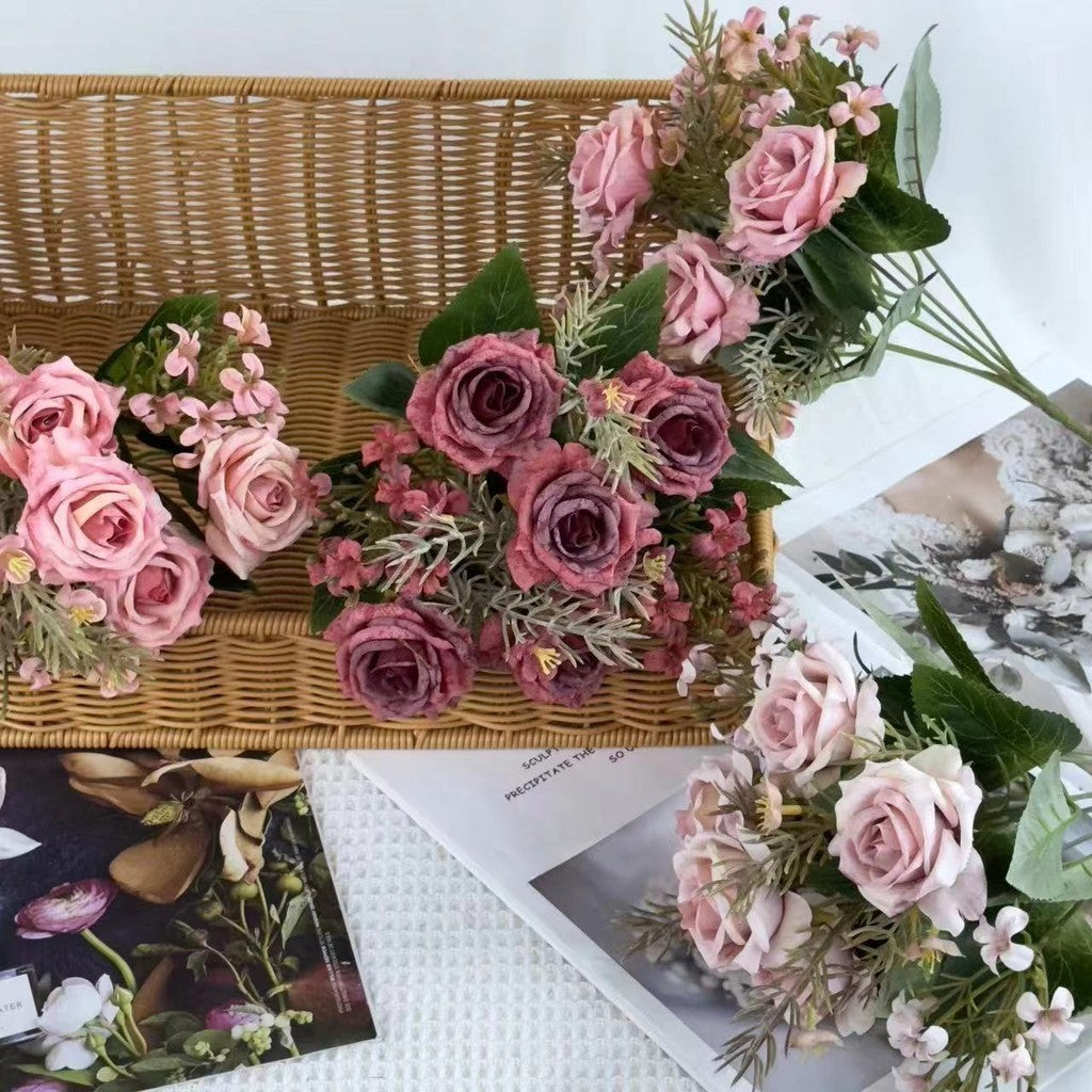 Bouquet bunga BKT 775 SNAPYY Mawar Artifisial Dekorasi Hiasan Seserahan Buket Palsu