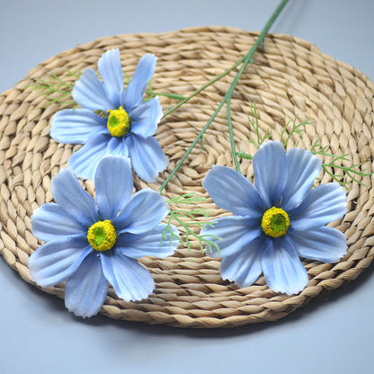 C14 SIYIN 62cm Artificial Bunga Krisan Diameter 10cm Palsu Plastik Buatan Imitasi Hias Dekor Buket Bouquet Rumah Pesta/Bunga Hias