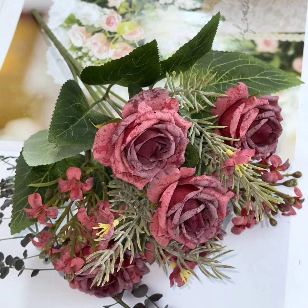 Bouquet bunga BKT 775 SNAPYY Mawar Artifisial Dekorasi Hiasan Seserahan Buket Palsu