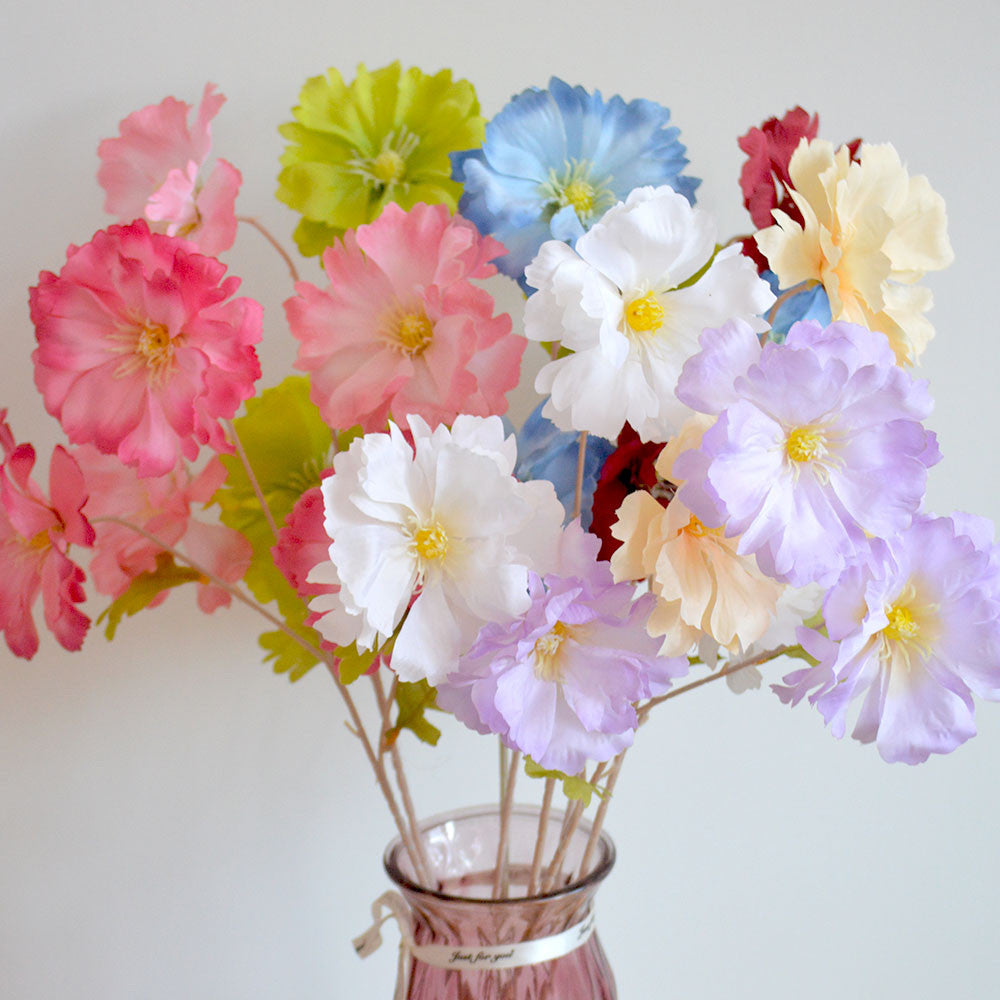 C16 LANXI 65cm Artificial Bunga Krisan Diameter 11cm Palsu Plastik Buatan Imitasi Hias Dekor Buket Bouquet Rumah Pesta/Bunga Hias