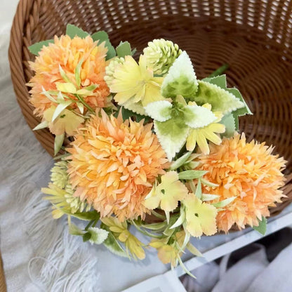 Bouquet bunga BKT 1006 CUI Bunga Pompom Krisan Artifisial Dekorasi Hiasan Seserahan Buket Palsu