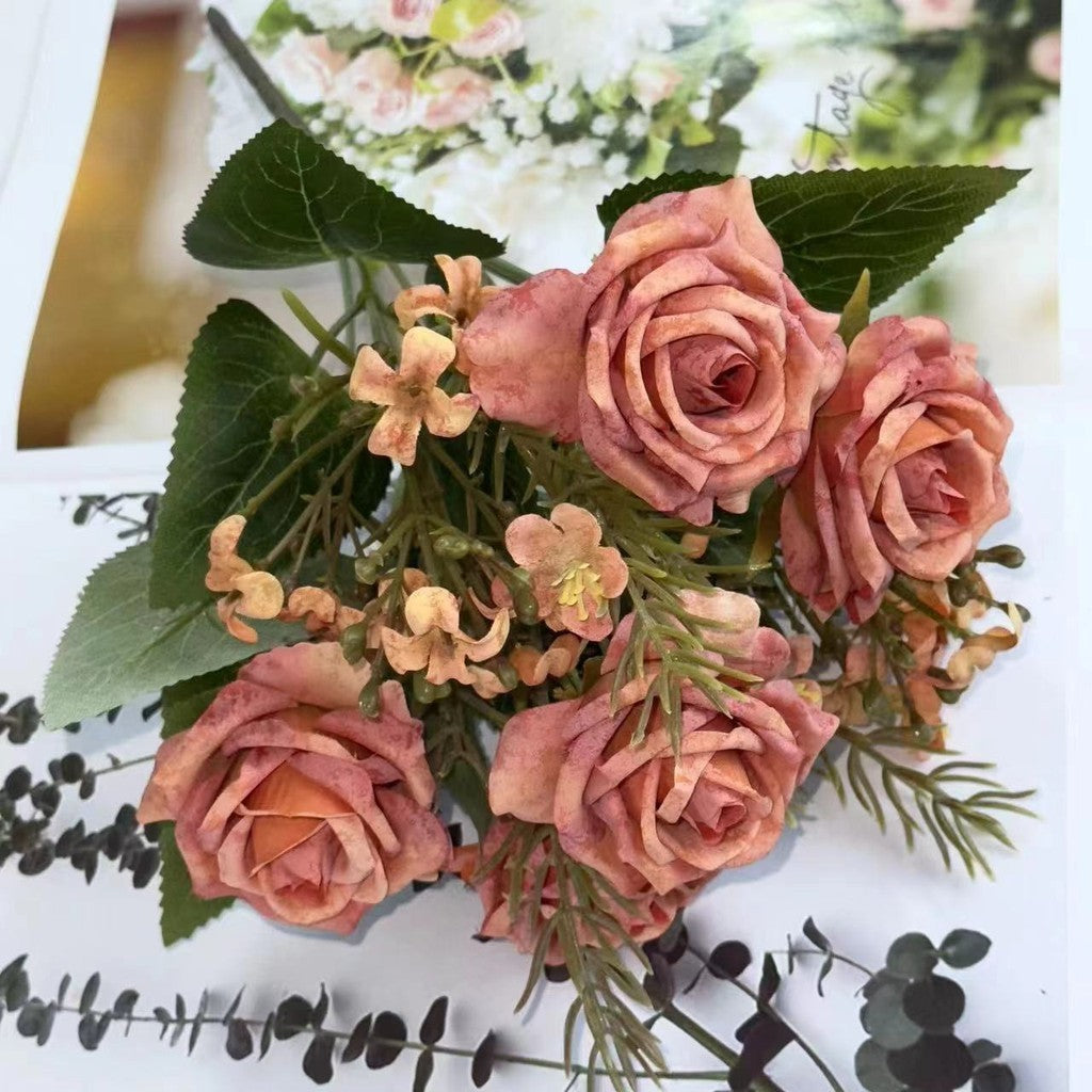 Bouquet bunga BKT 775 SNAPYY Mawar Artifisial Dekorasi Hiasan Seserahan Buket Palsu