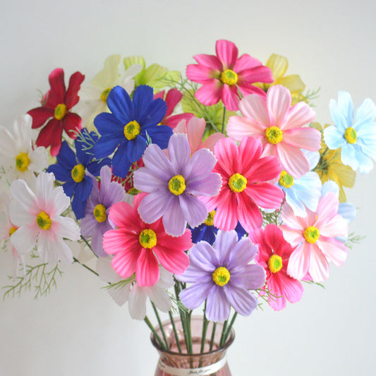C14 SIYIN 62cm Artificial Bunga Krisan Diameter 10cm Palsu Plastik Buatan Imitasi Hias Dekor Buket Bouquet Rumah Pesta/Bunga Hias