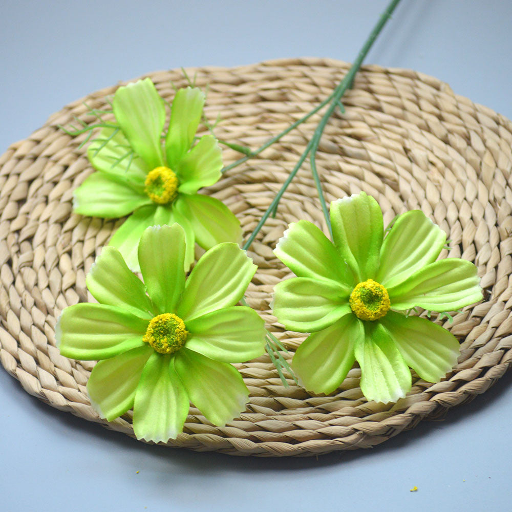 C14 SIYIN 62cm Artificial Bunga Krisan Diameter 10cm Palsu Plastik Buatan Imitasi Hias Dekor Buket Bouquet Rumah Pesta/Bunga Hias
