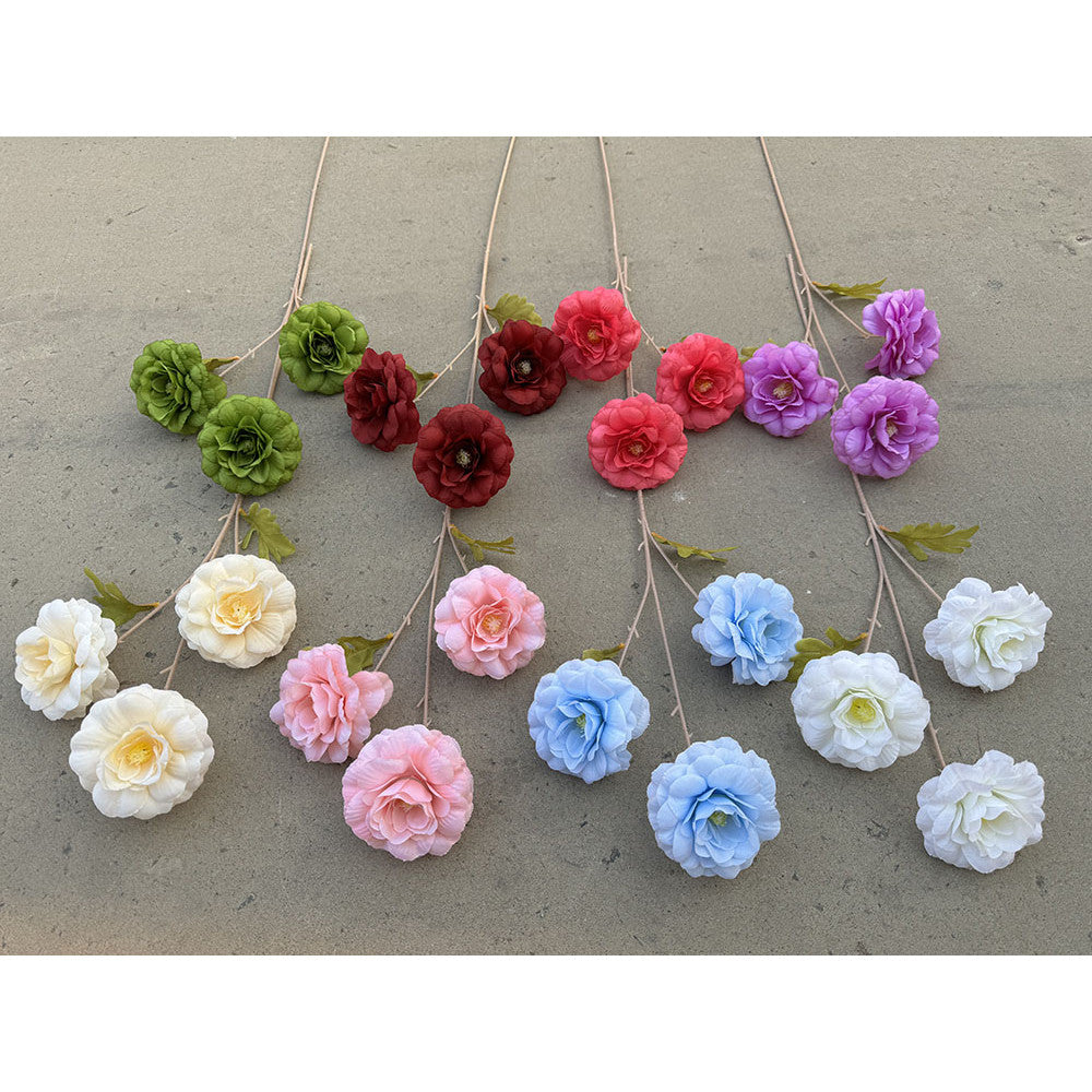 C18 ULU-ULU Artificial Bunga Mawar Panjang 65cm Diameter 10cm Palsu Plastik Buatan Imitasi Hias Dekor Buket Bouquet Rumah Pesta/Bunga Hias