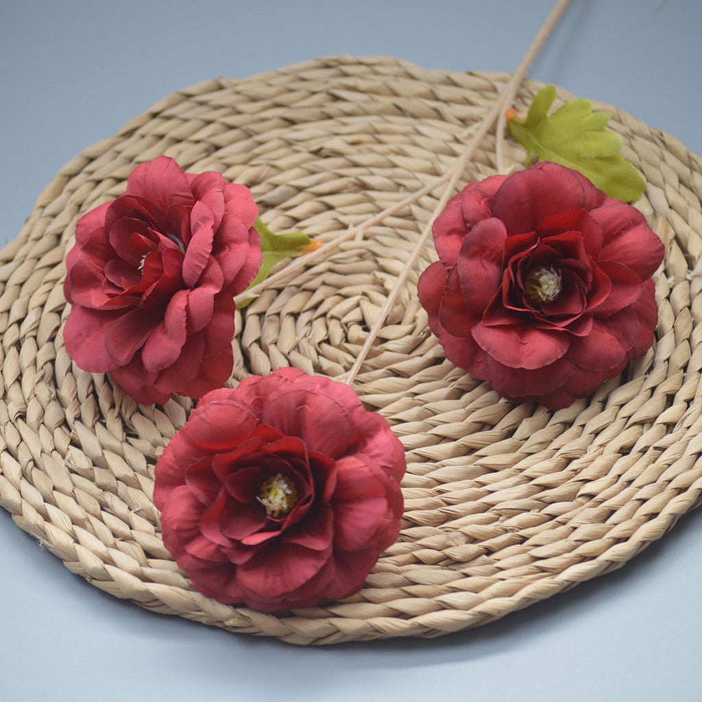 C18 ULU-ULU Artificial Bunga Mawar Panjang 65cm Diameter 10cm Palsu Plastik Buatan Imitasi Hias Dekor Buket Bouquet Rumah Pesta/Bunga Hias