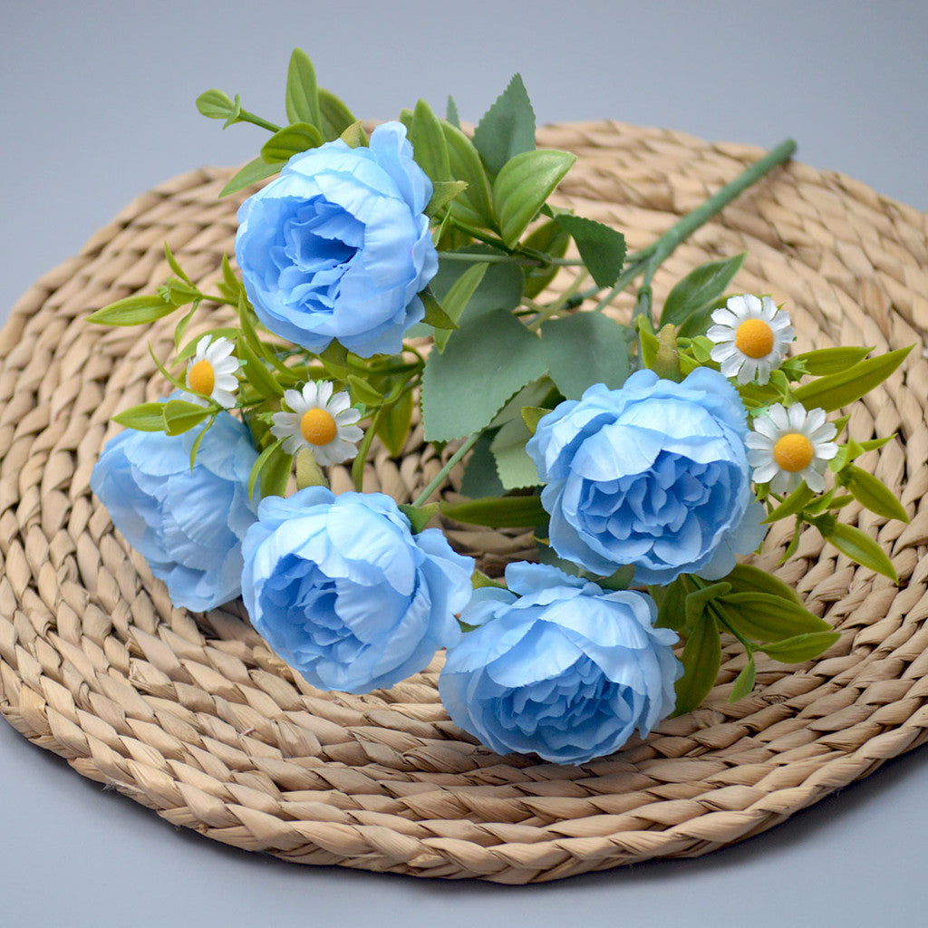 Bouquet bunga P115 MISO Mawar Peony Artifisial Dekorasi Hiasan Seserahan Buket Palsu