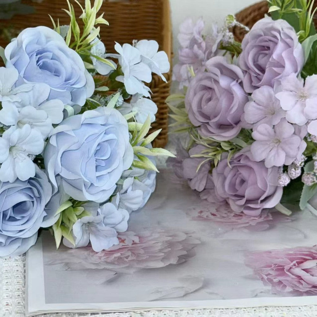Bouquet bunga BKT 1012 RIN Bunga Mawar Rose Artifisial Dekorasi Hiasan Seserahan Buket Palsu