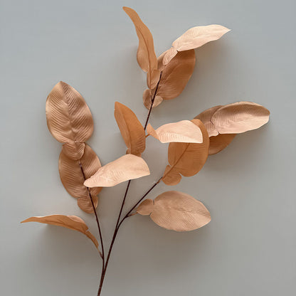 C19 DAWUN  3 Cabang 95cm Artificial Daun Sleeve Leaves 16cm x 9cm Palsu Plastik Buatan Imitasi Hias Dekor Buket Bouquet Rumah Pesta/Bunga Hias