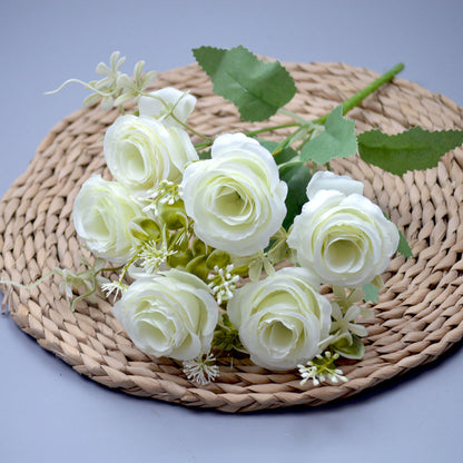 Bouquet bunga P113 HAHA Mawar Peony Artifisial Dekorasi Hiasan Seserahan Buket Palsu
