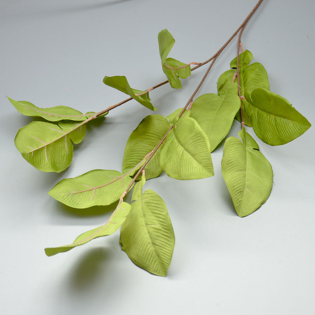 C19 DAWUN  3 Cabang 95cm Artificial Daun Sleeve Leaves 16cm x 9cm Palsu Plastik Buatan Imitasi Hias Dekor Buket Bouquet Rumah Pesta/Bunga Hias