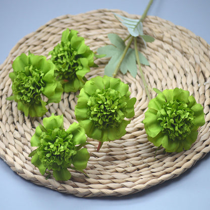 C17 ASEP 3 Cabang 60cm Artificial Bunga Krisan Mawar Diameter 8cm Palsu Plastik Buatan Imitasi Hias Dekor Buket Bouquet Rumah Pesta/Bunga Hias