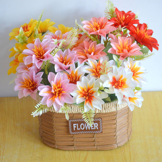 Bouquet bunga P112 SAYA Krisan Matahari Artifisial Dekorasi Hiasan Seserahan Buket Palsu