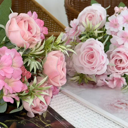 Bouquet bunga BKT 1012 RIN Bunga Mawar Rose Artifisial Dekorasi Hiasan Seserahan Buket Palsu