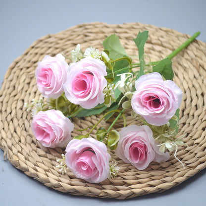 Bouquet bunga P113 HAHA Mawar Peony Artifisial Dekorasi Hiasan Seserahan Buket Palsu