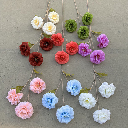 C18 ULU-ULU Artificial Bunga Mawar Panjang 65cm Diameter 10cm Palsu Plastik Buatan Imitasi Hias Dekor Buket Bouquet Rumah Pesta/Bunga Hias