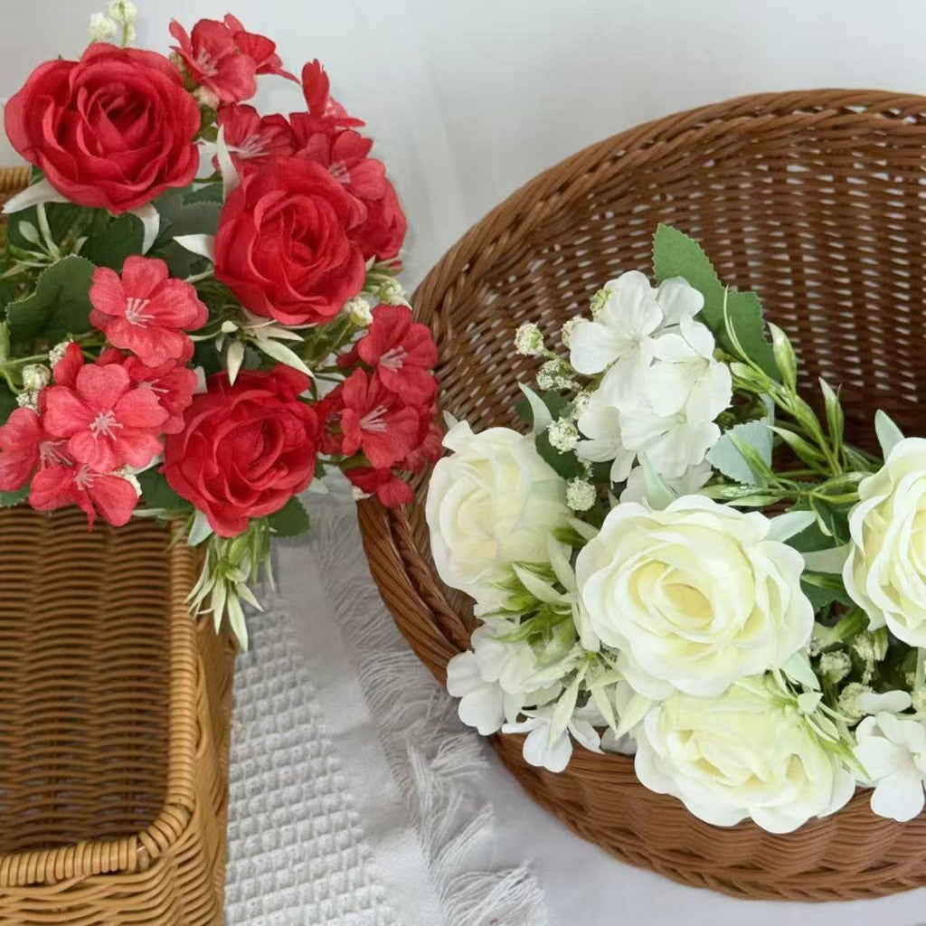 Bouquet bunga BKT 1012 RIN Bunga Mawar Rose Artifisial Dekorasi Hiasan Seserahan Buket Palsu