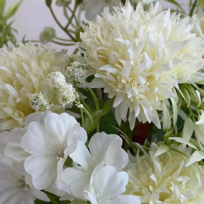 Bouquet bunga BKT 1008 YIYI Bunga Krisan Bola Pompom Artifisial Dekorasi Hiasan Seserahan Buket Palsu