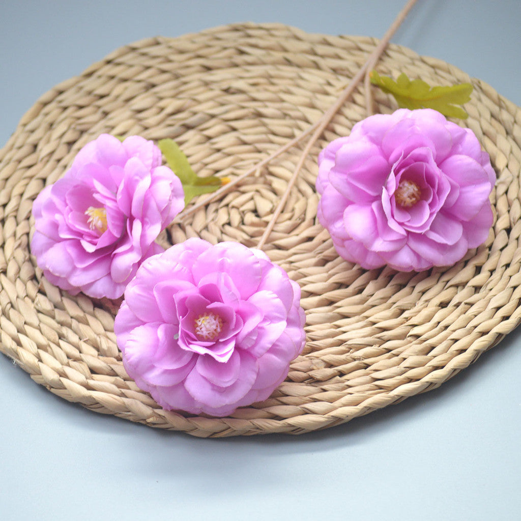C18 ULU-ULU Artificial Bunga Mawar Panjang 65cm Diameter 10cm Palsu Plastik Buatan Imitasi Hias Dekor Buket Bouquet Rumah Pesta/Bunga Hias